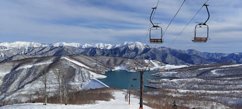 Beautiful ski area view