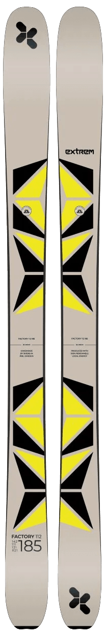 Picture of the Extrem Factory 112 skis.