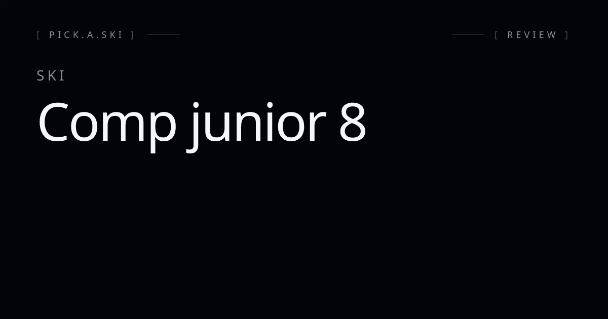 Marker Comp Junior 8 Review: DIN 2–8 Race Binding